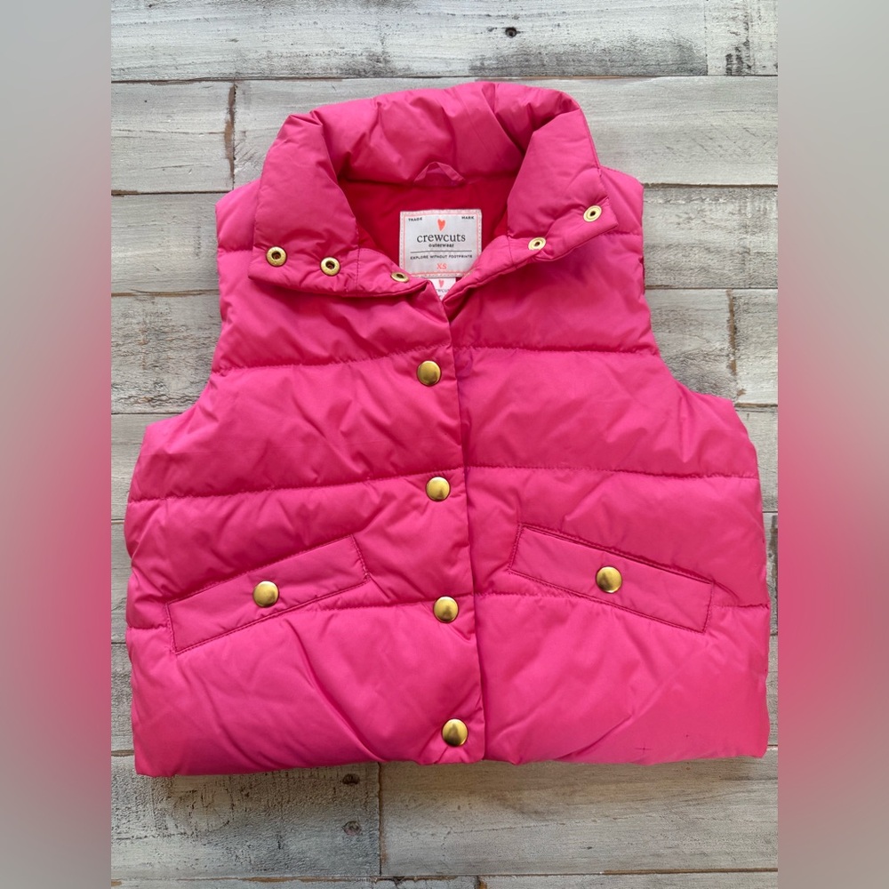 Pink Down Vest Bubble Crewcuts
